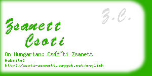 zsanett csoti business card